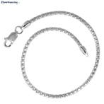 Zilveren diamond cut pyramide slang armband 17.5 cm, Verzenden, Nieuw, Zilver