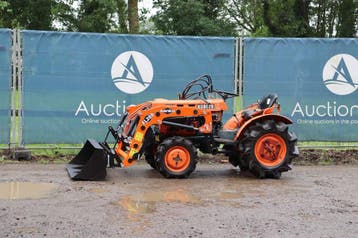 Veiling: Minitractor Kubota B7001 Diesel 14pk met voorlader, Zakelijke goederen, Agrarisch | Tractoren, Ophalen, Gebruikt, Tot 80 Pk