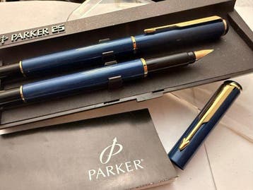 Parker - Pen and Roller - Lapis Lazuli blue - Balpen, Nieuw