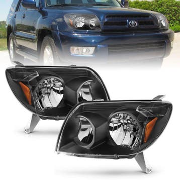ANZO 2003-2005 Toyota 4Runner Crystal Headlights Black, Ophalen of Verzenden, Nieuw