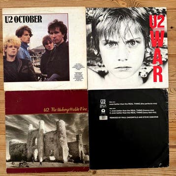 U2 - 4 great U2 Records - Diverse titels - LP - 1ste stereo, Nieuw in verpakking