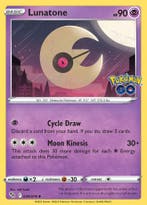 Lunatone 034/078 Pokémon Go, Ophalen of Verzenden, Nieuw, Losse kaart, Foil