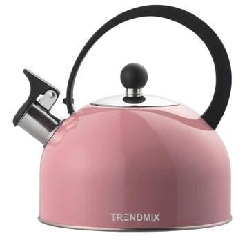 Trendmix Fluitketel Roze 2,5 Liter – Lichtgewicht RVS –, Ophalen of Verzenden, Nieuw
