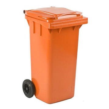 Minicontainer 120 liter oranje, Huis en Inrichting, Woonaccessoires | Prullenbakken, Kunststof, Nieuw, 40 liter of meer, Ophalen of Verzenden