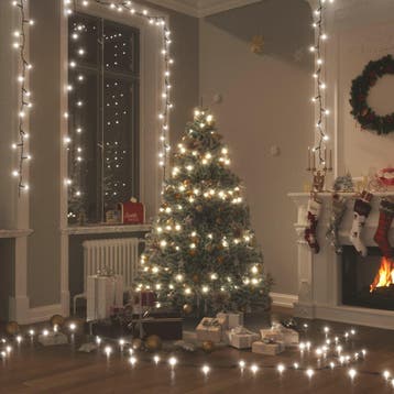 vidaXL Lichtsnoer 2000 LEDs voor binnen en buiten IP44 200, Diversen, Kerst, Verzenden, Nieuw