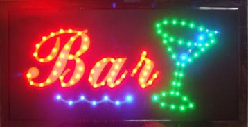 Bar drank cafe LED bord lamp verlichting lichtbak reclamebor, Verzenden, Nieuw