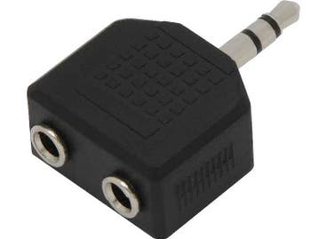 Jack verloopstekker 3.5mm - Male naar 2x female, Audio, Tv en Foto, Audiokabels en Televisiekabels, Ophalen of Verzenden, Nieuw