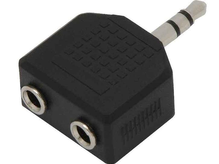 Jack verloopstekker 3.5mm - Male naar 2x female, Audio, Tv en Foto, Audiokabels en Televisiekabels, Overige kabels, Nieuw, Ophalen of Verzenden