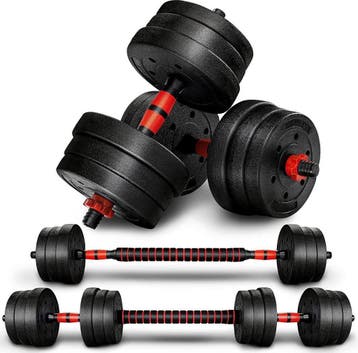Dumbells set - Gewichten set - Halterset - Verstelbaar - 20, Verzenden, Zo goed als nieuw