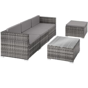 Wicker lounge Lignano - grijs, Verzenden, Nieuw