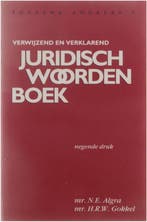 9789060928349 Verwijzend-verklarend juridisch wdb8e druk, Boeken, Verzenden, Zo goed als nieuw, Algra