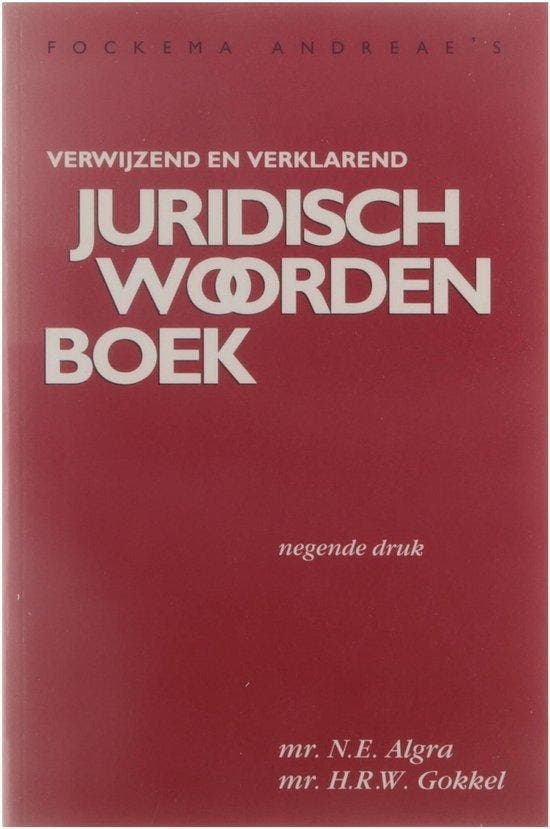 9789060928349 Verwijzend-verklarend juridisch wdb8e druk, Boeken, Schoolboeken, Zo goed als nieuw, Verzenden