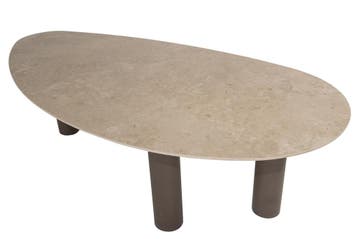 Arizona dining tuintafel 240x130xH75 cm keramiek kiezelvorm, Ophalen of Verzenden, Nieuw