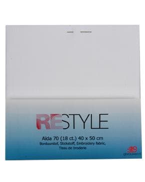 Borduurstof Aïda Wit 70 (18 ct) 40x50 cm, Hobby en Vrije tijd, Nieuw, Wit