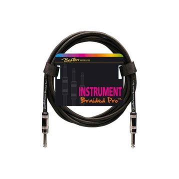 Boston GC-268-X Braided Pro Instrumentkabel Vintage Zwart, Ophalen of Verzenden, Nieuw