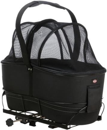 Trixie - Fietsmand Bagagedrager - Breed - Zwart - 60X29X49, Fietsen en Brommers, Fietsaccessoires | Fietstassen, Verzenden, Nieuw
