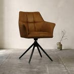 Eetkamerstoel Marley | Cognac, Huis en Inrichting, Stoelen, Ophalen of Verzenden, Nieuw