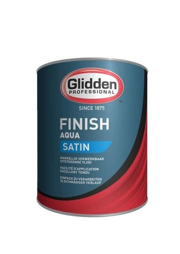 Glidden Aqua Finish Gloss - 2,5 liter - ONGEVEER 7000 EEK..., Nieuw, Ophalen of Verzenden, Verf, Grijs