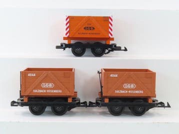LGB G - 4044/40440 - Modeltrein goederenwagon (3) - 3x, Hobby en Vrije tijd, Modeltreinen | Overige schalen, Nieuw
