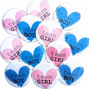 Babyshower set Sjerp met rozet blauw of roze, Ophalen of Verzenden, Nieuw, Versiering, Geboorte of Huwelijk