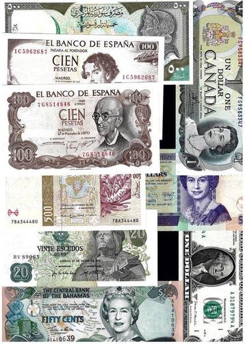 Wereld. - 25 Banknotes - Various Dates (Zonder minimumprijs), Postzegels en Munten, Bankbiljetten | Europa | Niet-Eurobiljetten