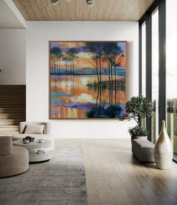NIKKI ROSE - Where Light Rests XXL | No Reserve, Antiek en Kunst, Kunst | Schilderijen | Modern