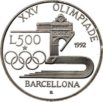 Italië. 500 Lire 1992 XXV Olympic Games Barcelona  PROOF