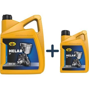 Kroon Olie Aanbieding: Helar Sp Ll-03 0W30 6L = 5L+1L, Verzenden
