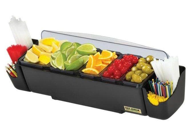 Bar Dispenser + Rietjeshouder | 5 Bakjes | 4,95L, Zakelijke goederen, Horeca | Overige, Verzenden