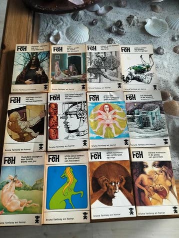 Zwarte beertjes Fantasy en Horror FeH 12x, Boeken, Gelezen, Diverse auteurs