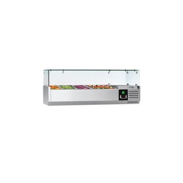 GGM Gastro | Opzetkoelvitrine PREMIUM - 1200x395mm - 3x GN |, Verzenden