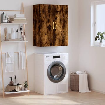 vidaXL Wandkast 69,5x34x90 cm gerookt eikenkleurig, Verzenden, Nieuw, 50 tot 100 cm, Minder dan 100 cm