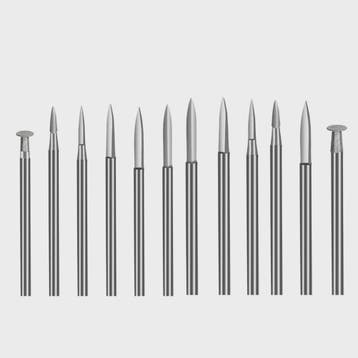 6-delige Houtsnij Boorbeitel Set voor Dremel - 2.35/3mm Scha, Antiek en Kunst, Verzenden