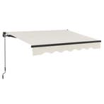 Zonnescherm / Luifel - 400 x 300 cm - Beige - Incl. Bevestig, Tuin en Terras, Verzenden, Nieuw