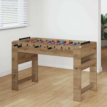 vidaXL Honkbaltafel Artisan Eik 125 x 60,5 x 80 cm Bewerkt, Verzenden, Nieuw