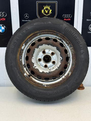 VW Caddy bj.2013 195/65R15 Reservewiel 5x112, Gebruikt, 15 inch, Banden en Velgen, All Season
