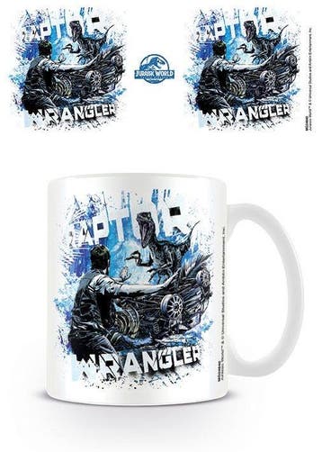Jurassic World Fallen Kingdom Raptor Wrangler Mok, Ophalen of Verzenden, Nieuw
