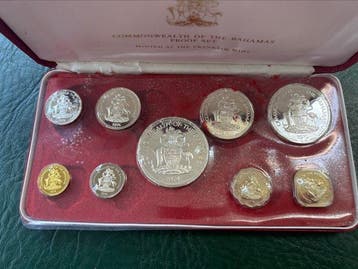 Bahamas. 1974, Proof Set Incl. Silver (Zonder minimumprijs)