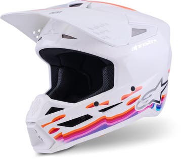 Alpinestars S-M3 Force Wit Multikleur Crosshelm, Motoren, Overige typen, XXL, Nieuw met kaartje, Overige merken