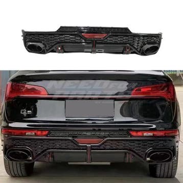 Diffuser With Black Exhaust Tips Voor Audi Q5 S Line/SQ5 FY, Ophalen of Verzenden, Nieuw