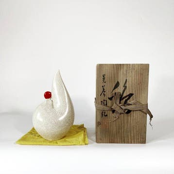 Zodiac Rooster Ceramic Okimono () - Kmaki Ten () -