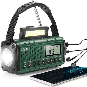XSY 340 - Noodradio - 10000mAh PowerBank - Groen, Ophalen of Verzenden, Nieuw