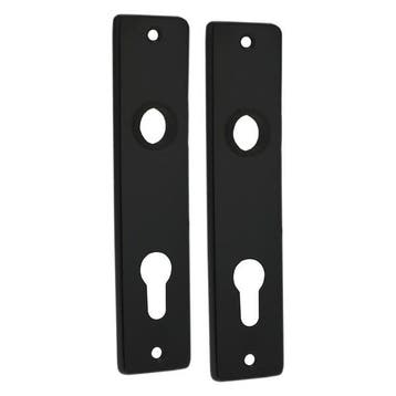 Deurbeslag | Cilinderschild | Starx (Aluminium, Zwart), Verzenden, Nieuw