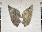 Decoratief ornament - Europa - Koppel metalen vleugels - cm, Antiek en Kunst, Curiosa en Brocante