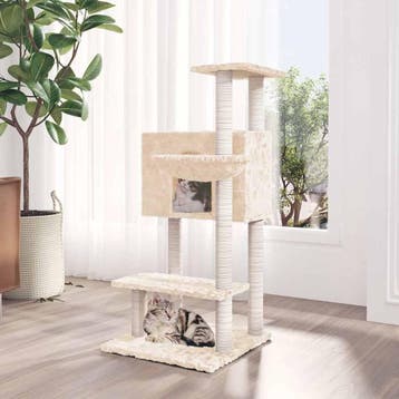 vidaXL Kattenmeubel met sisal krabpalen 108,5 cm, Verzenden, Nieuw