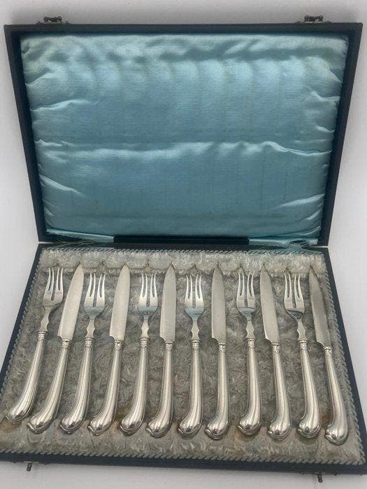Gerritsen & Van Kempen - Bestekset voor 6 personen (12) -, Antiek en Kunst, Antiek | Goud en Zilver