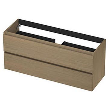 INK - Onderkast 2 Laden Greeploos met Houten Keerlijst -, Ophalen of Verzenden, Nieuw