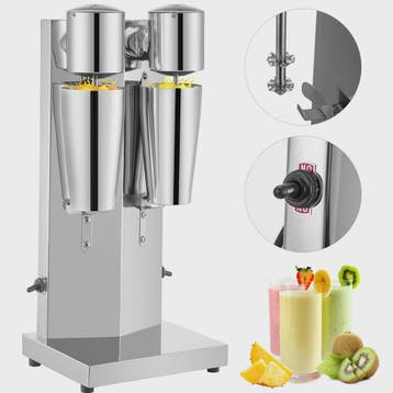 Professionele Dubbele Milkshake Maker - 800ML RVS - Automati, Verzenden, Nieuw