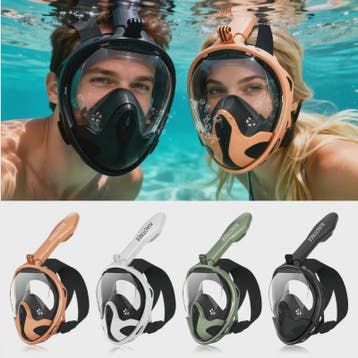 Volledig Gelaatsmasker Duiken & Snorkelen - Anti-Fog, Veilig, Verzenden, Nieuw