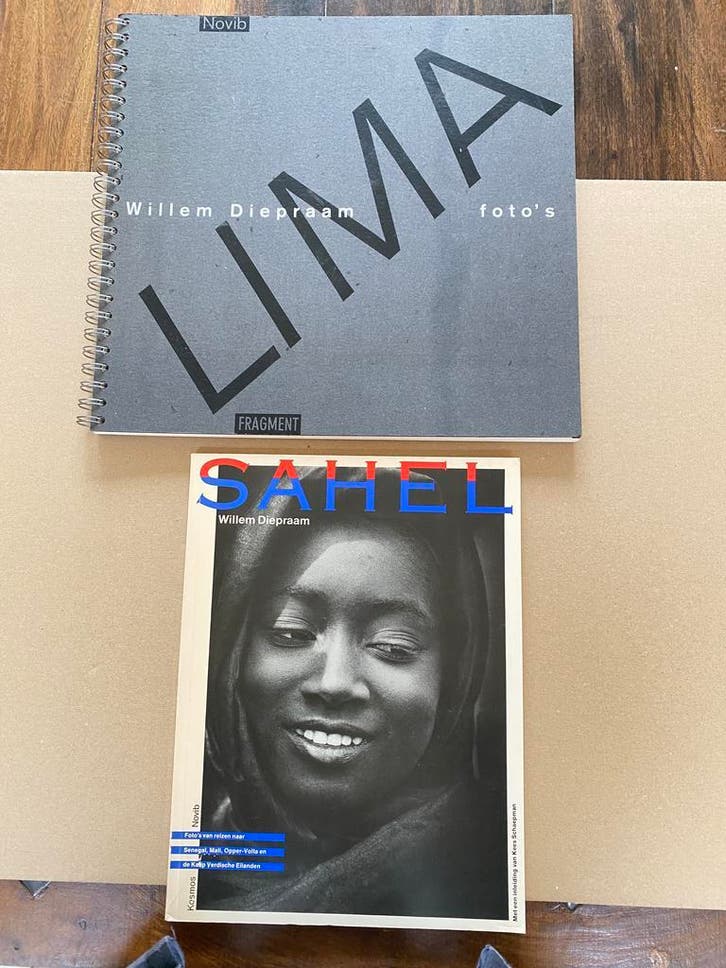 2 Documentaire Fotoboeken Willem Diepraam - Lima / Sahel, Boeken, Kunst en Cultuur | Fotografie en Design, Zo goed als nieuw, Ophalen of Verzenden